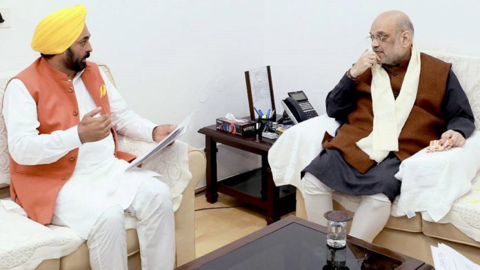 CM Mann meets Amit Shah