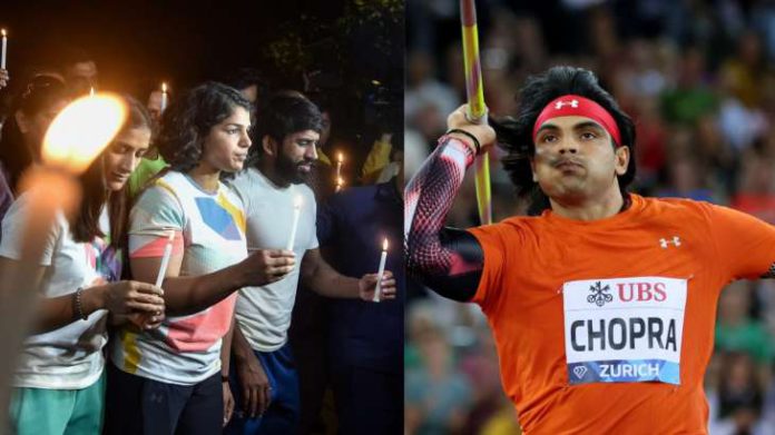 Neeraj chopra on Athlete protest